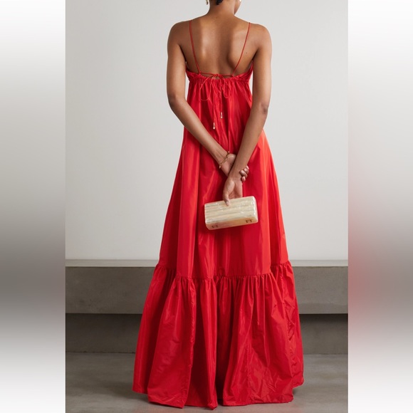 Staud Florence Tiered Taffeta gown - Picture 5 of 6